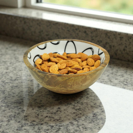 Horse Stirrup Bowl Acrylic Finish Round 6"