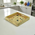 Equestrian Tray Acrylic Finish Square 10"