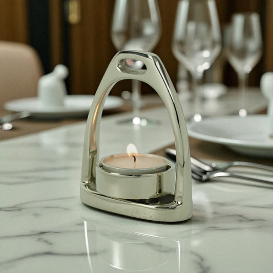 Horse Stirrup Candle T Light 4"