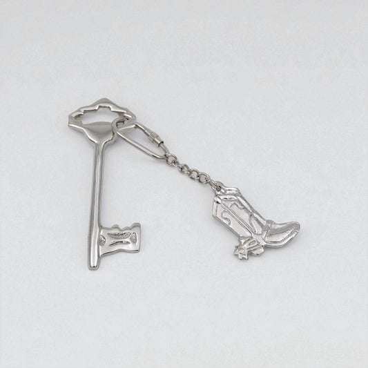 Cowboy Horse Boot Keyring