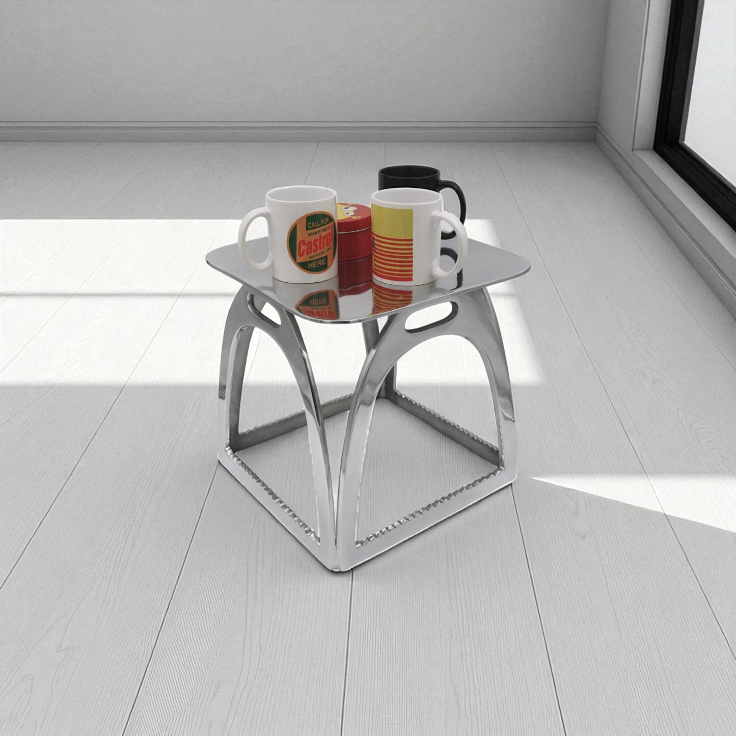 Horse Stirrup Stool Side Table