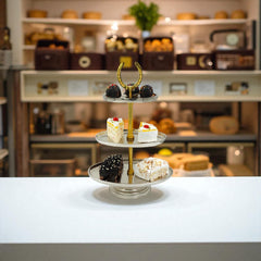 Horse Shoe Cake Stand 3-Tier Oval