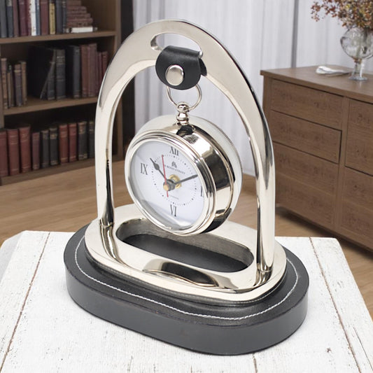Horse Stirrup Table Clock