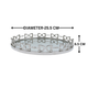 Equestrian Horse Bit Mirror Tray - Cast Aluminium Nickel Plated | 10 Inch Diameter
