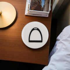 Horse Stirrup Coaster Acrylic Finish 3.5"