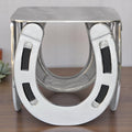 Horse Shoe Stool Side Table