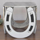 Horse Shoe Stool Side Table