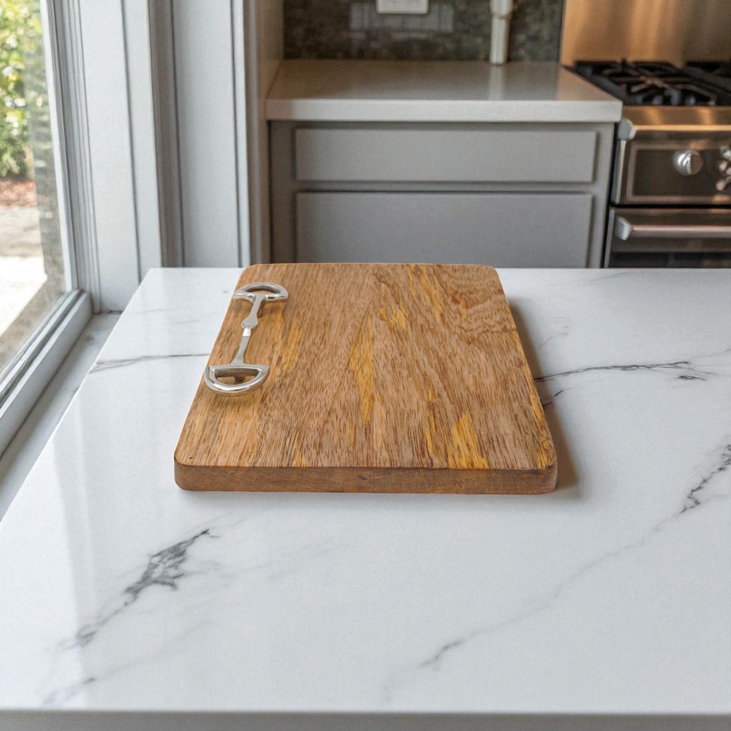 Horse Bit Chopping Board Square 8"