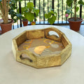 Equestrian Tray Acrylic Finish Octagonal 10"
