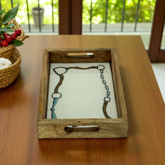 Horse Halter Acrylic Finish Tray Rectangular 12"
