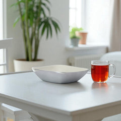 Horse Stirrup Bowl Acrylic Finish Square 4.5"