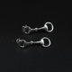 Horse Bit Earrings - Silver Plated Brass Stud Earrings | Equestrian Jewellery for Horse Lovers
