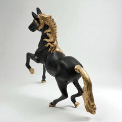 Horse Figure Black Gold