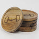 Horse Bit Engraved Coaster 4"