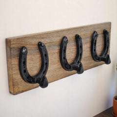 Horse Shoe Wall Hook - 3 Hooks