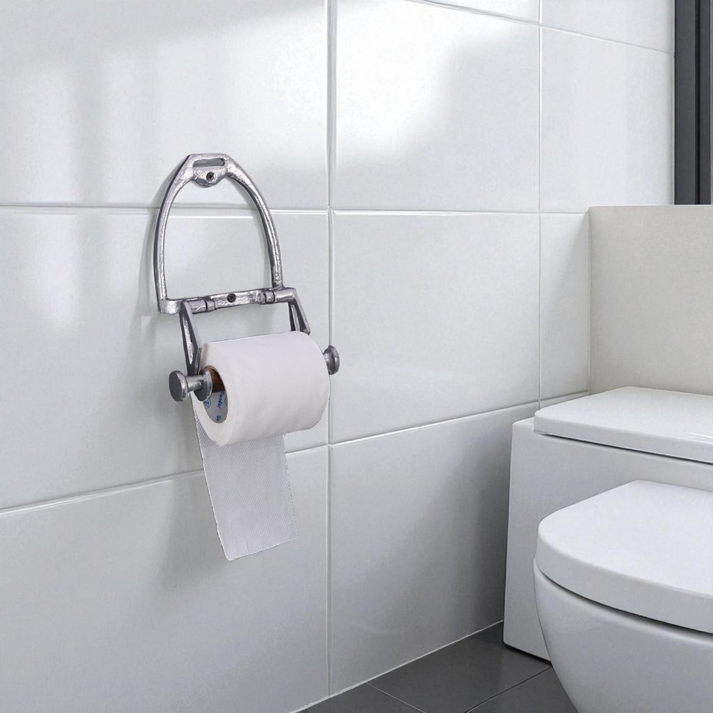 Horse Stirrup Paper Roll Holder