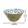 Horse Stirrup Bowl Acrylic Finish Round 10"