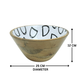 Horse Stirrup Bowl Acrylic Finish Round 10"
