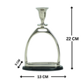 Horse Stirrup Candle Stand 9"