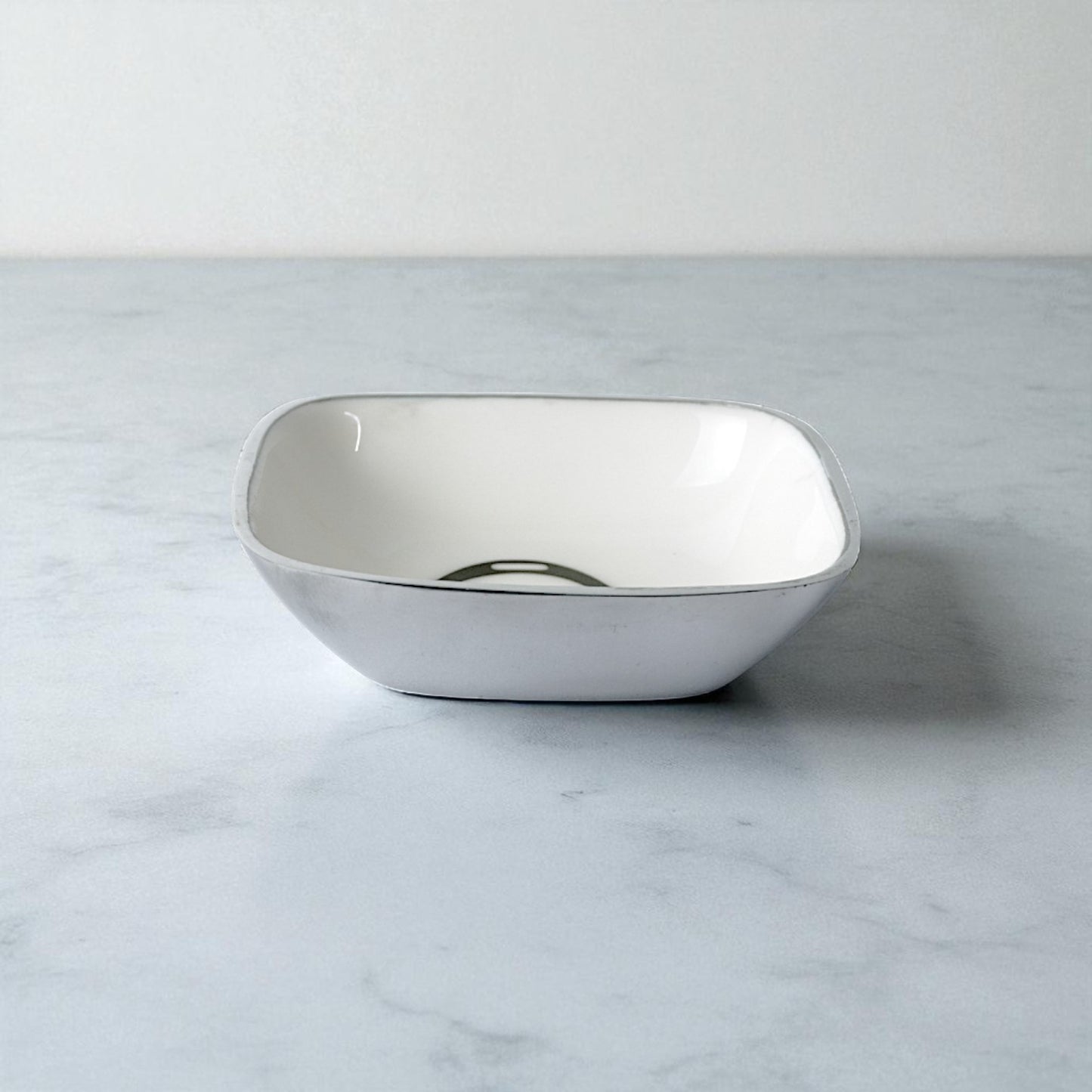 Horse Stirrup Bowl Acrylic Finish Square 4.5"