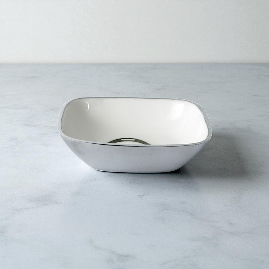 Horse Stirrup Bowl Acrylic Finish Square 4.5"