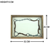 Horse Halter Acrylic Finish Tray Rectangular 12"