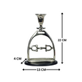 Horse Stirrup Bit Candle Stand 9"