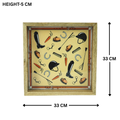Equestrian Tray Acrylic Finish Square 13"