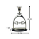 Horse Stirrup Bit Candle Stand 9"