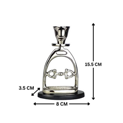 Horse Stirrup Bit Candle Stand 6"