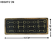 Horse Bit Tray Acrylic Finish Rectangular 16"