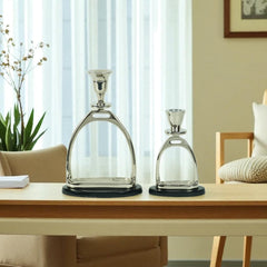 Horse Stirrup Candle Stand 9"