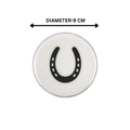 Horse Shoe Coaster Acrylic Finish 3.5"