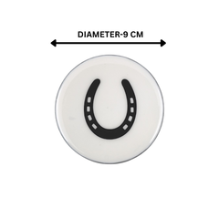 Horse Shoe Coaster Acrylic Finish 3.5"