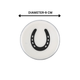Horse Shoe Coaster Acrylic Finish 3.5"