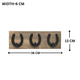 Horse Shoe Wall Hook - 3 Hooks
