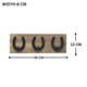 Horse Shoe Wall Hook - 3 Hooks