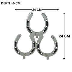 Horse Shoe Wall Hook - 3 Hooks