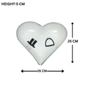 Horse Boot Bowl Acrylic Finish Heart Shape 6"
