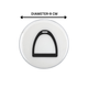 Horse Stirrup Coaster Acrylic Finish 3.5"