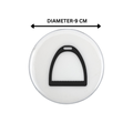 Horse Stirrup Coaster Acrylic Finish 3.5"
