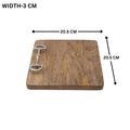 Horse Bit Chopping Board Square 8"