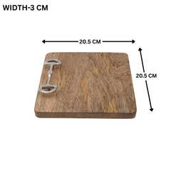 Horse Bit Chopping Board Square 8"
