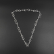 Equestrian Horse Bit Silver Plated Brass Necklace | 16 Inch Snaffle Bit Chain