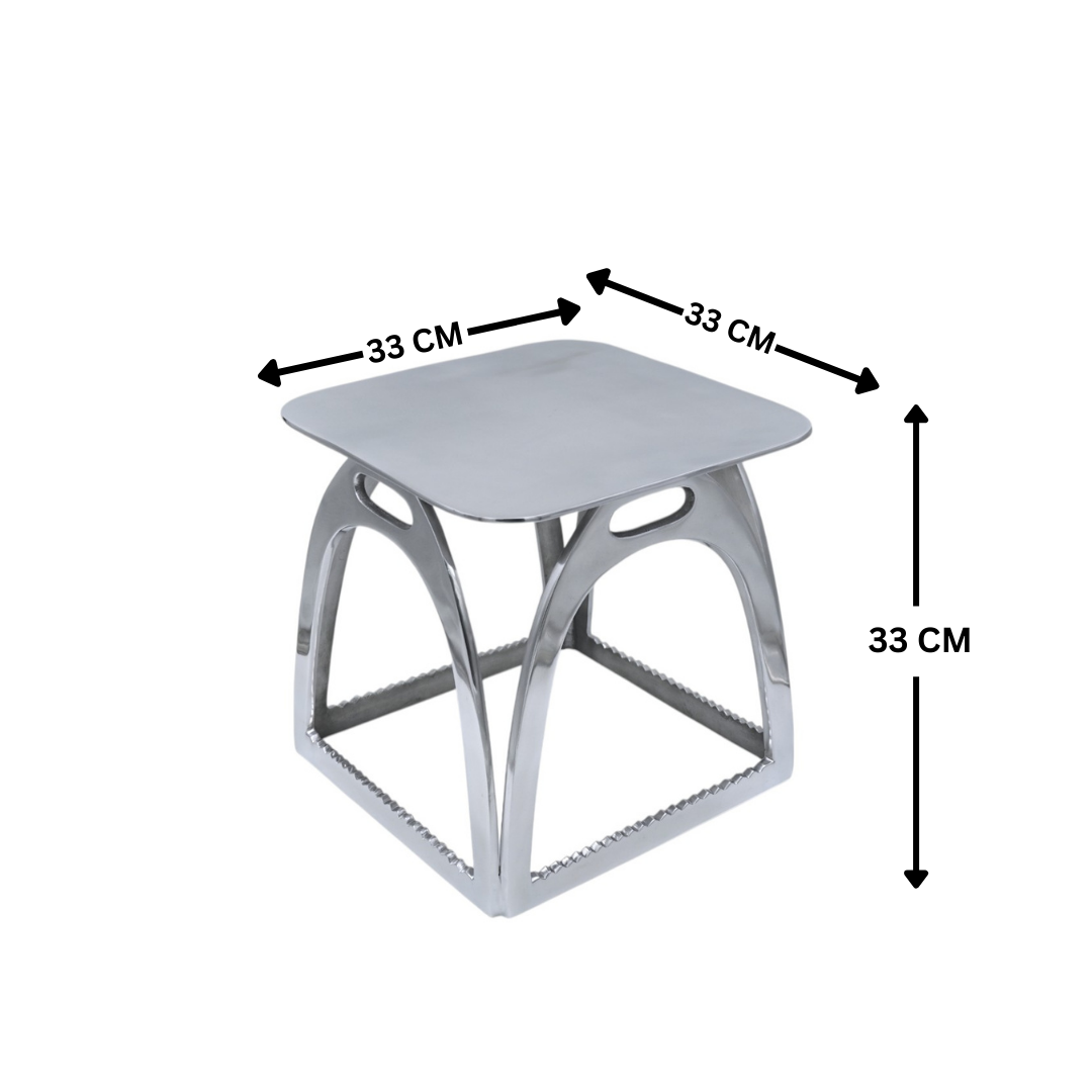 Horse Stirrup Stool Side Table