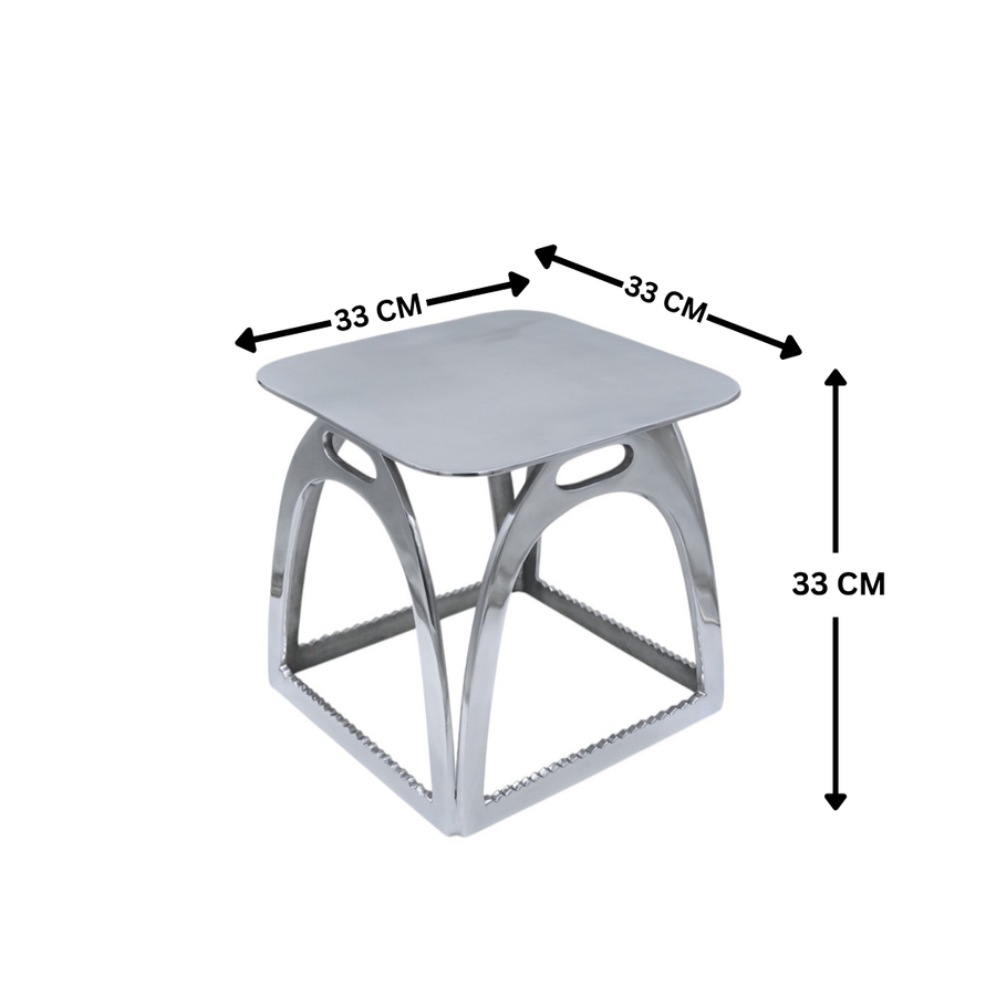 Horse Stirrup Stool Side Table