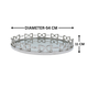 Horse Bit Tray 21" Round
