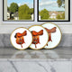 Horse Saddle Plate Acrylic Finish Round 10"
