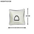 Horse Stirrup Bowl Acrylic Finish 4-Corner Square 7.5"