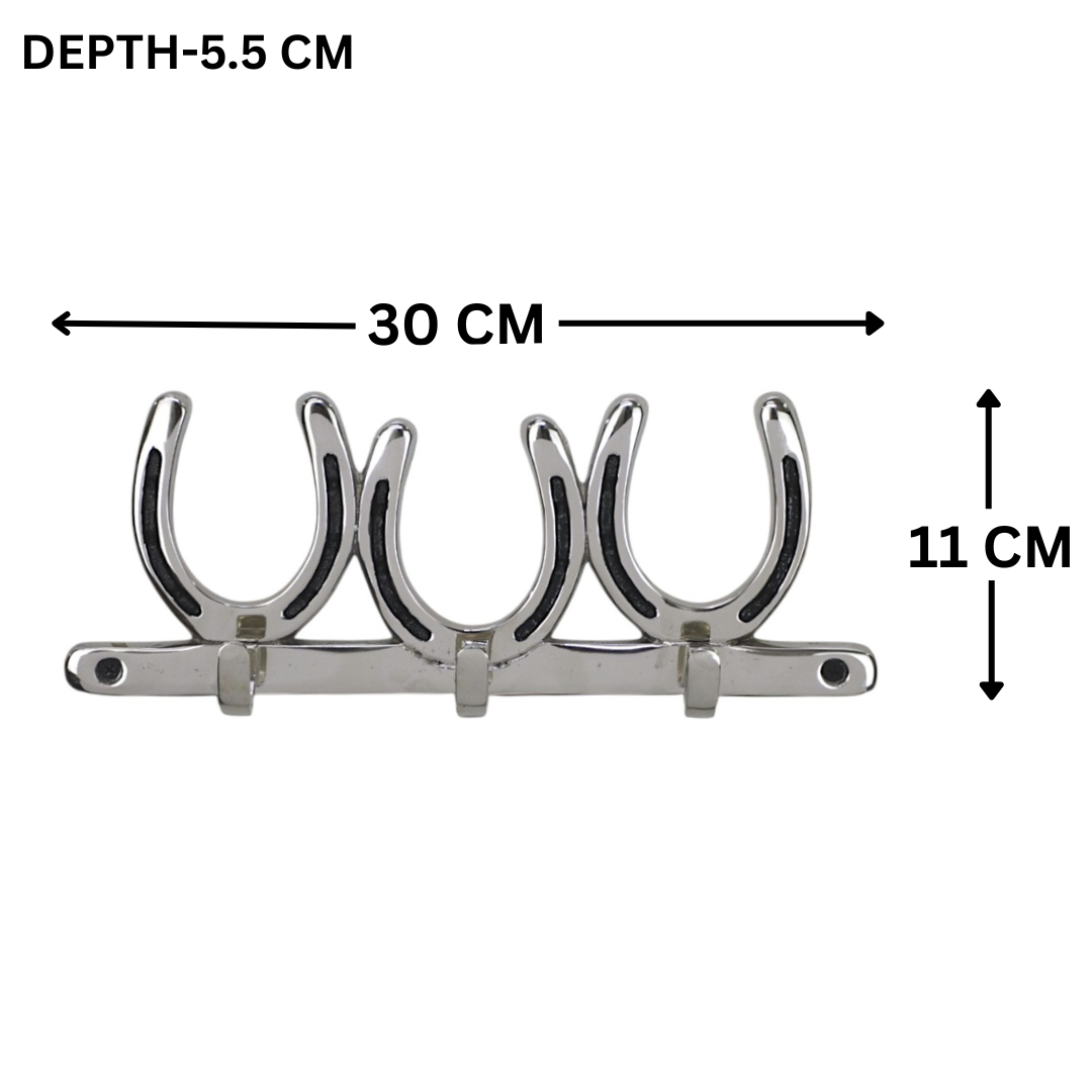 Horse Shoe Wall Hook - 3 Hooks